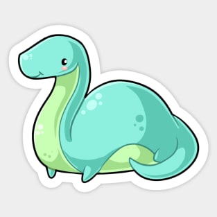 Kawaii dinosaur - Brontosaurus Sticker